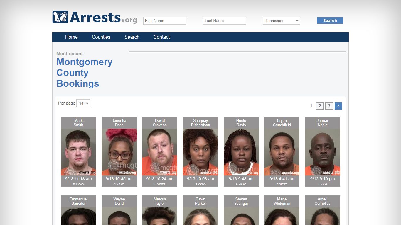 Montgomery County Arrests and Inmate Search